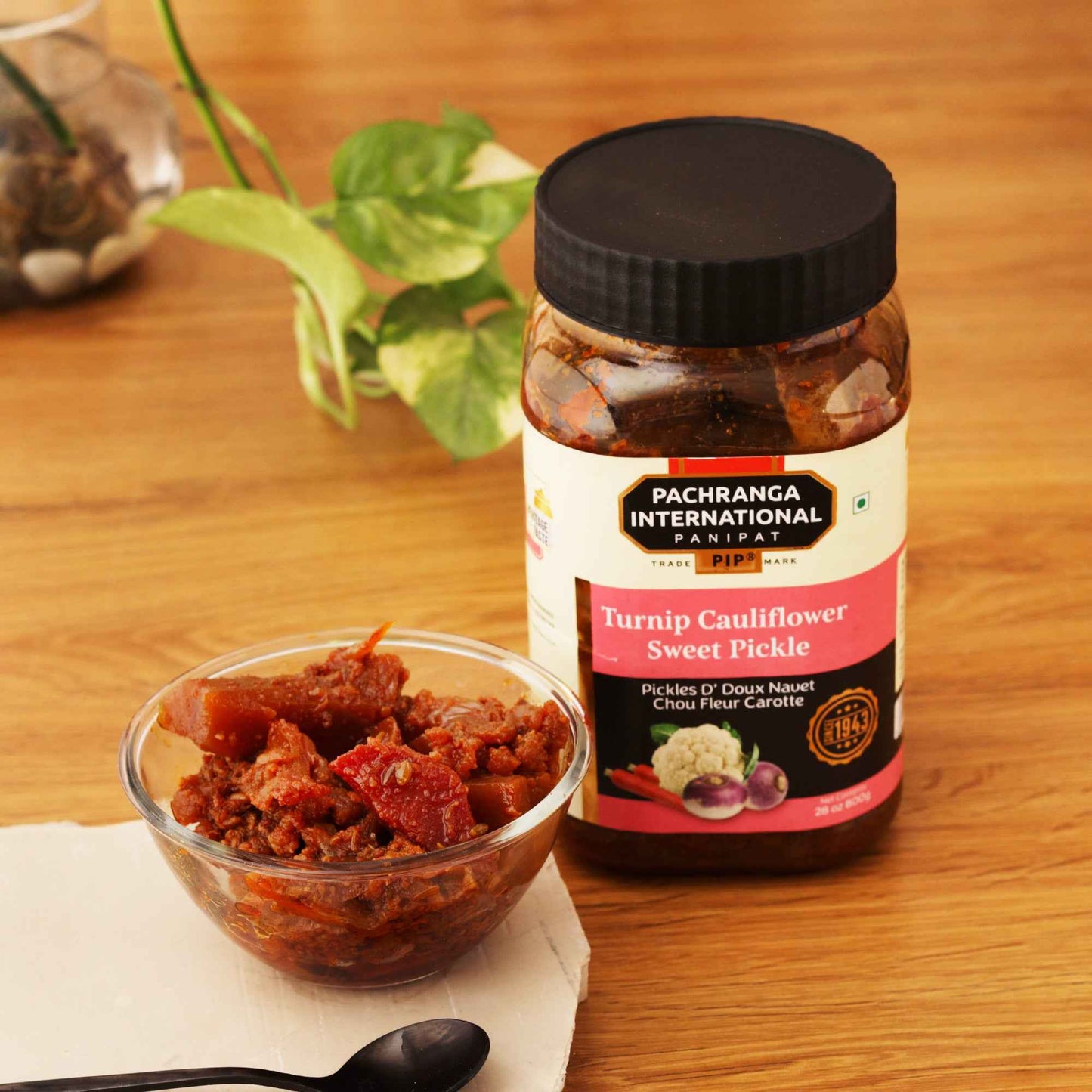 Turnip Cauliflower Sweet Pickle (Olive Oil) - Pachranga International Pickles