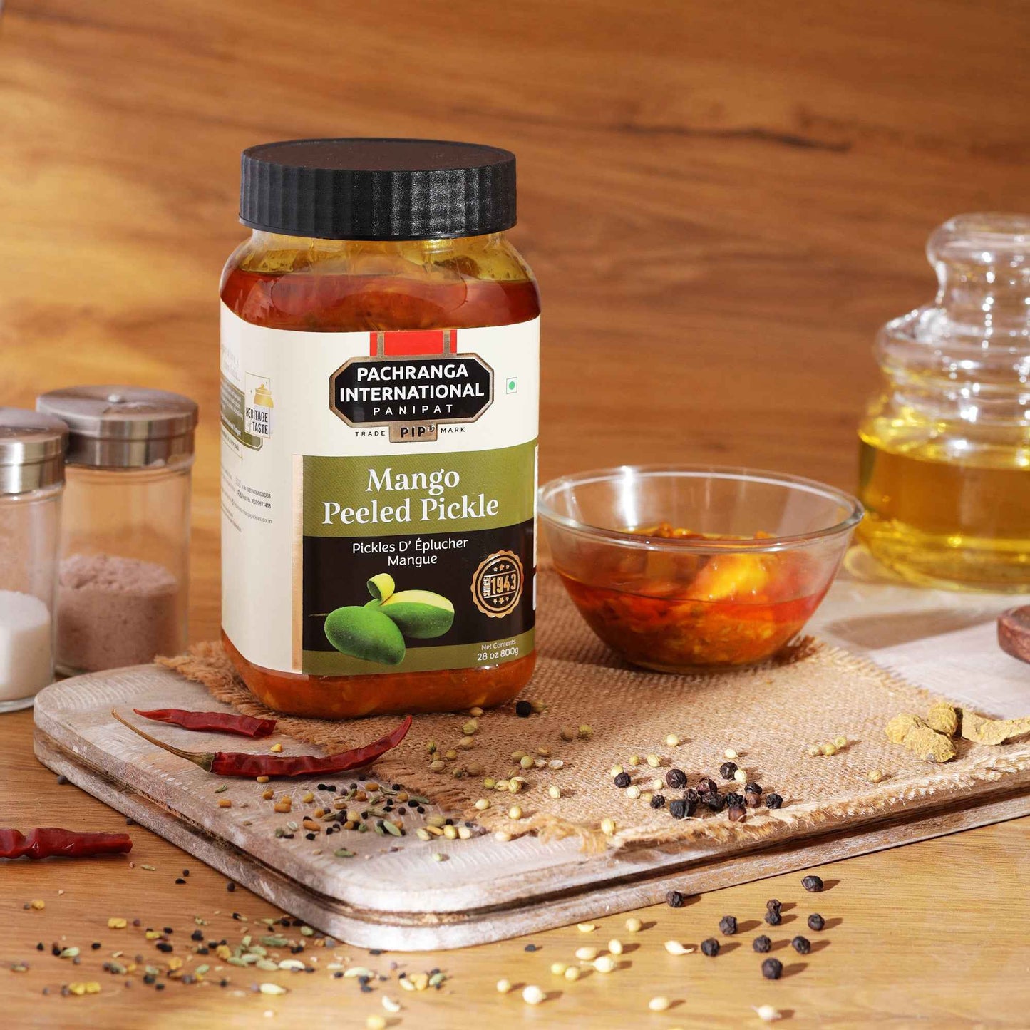 Mango Peeled Pickle - Pachranga International Pickles