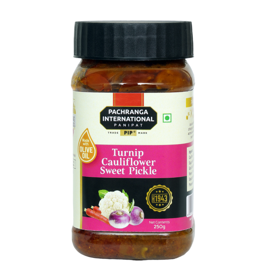Turnip Cauliflower Sweet Pickle (Olive Oil) - Pachranga International Pickles