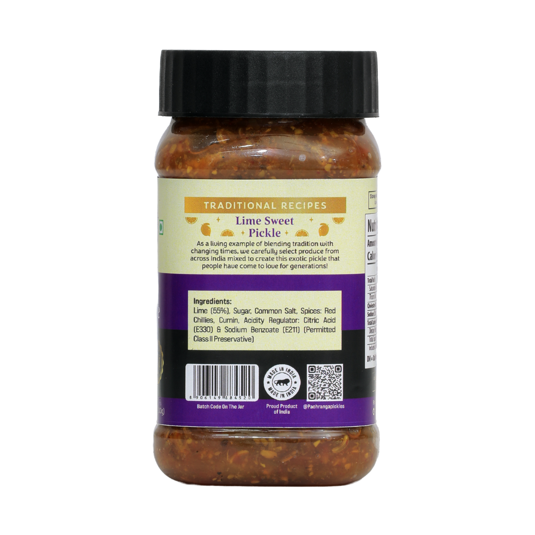 Lime Sweet Pickle (Olive Oil) - Pachranga International Pickles