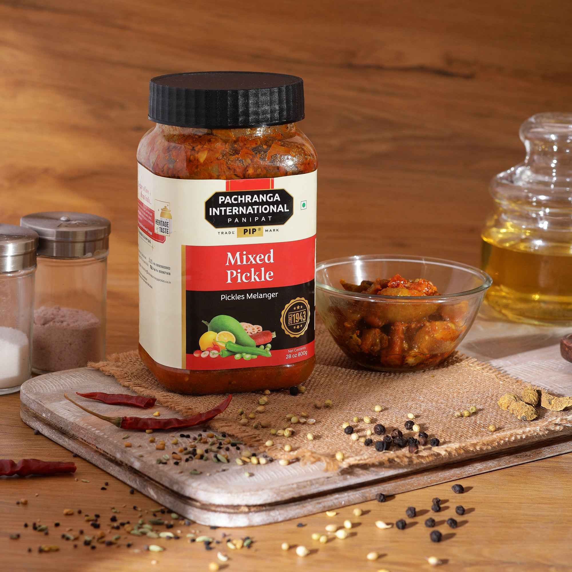 Mixed Pickle (Olive Oil) - Pachranga International Pickles