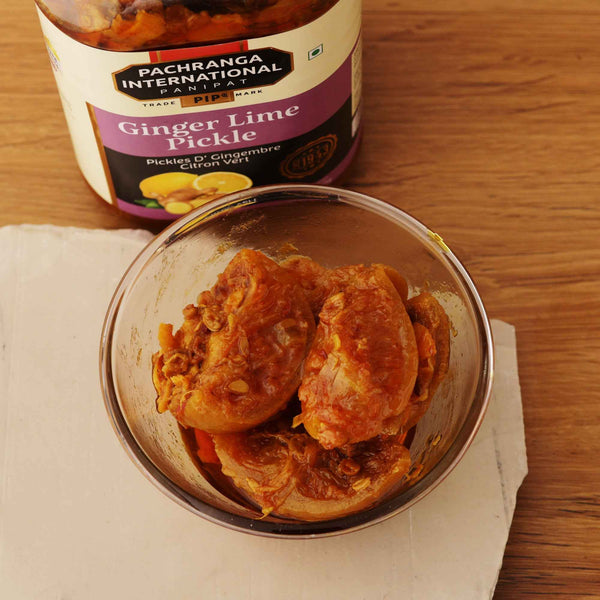 Ginger Lime Pickle - Pachranga International Pickles