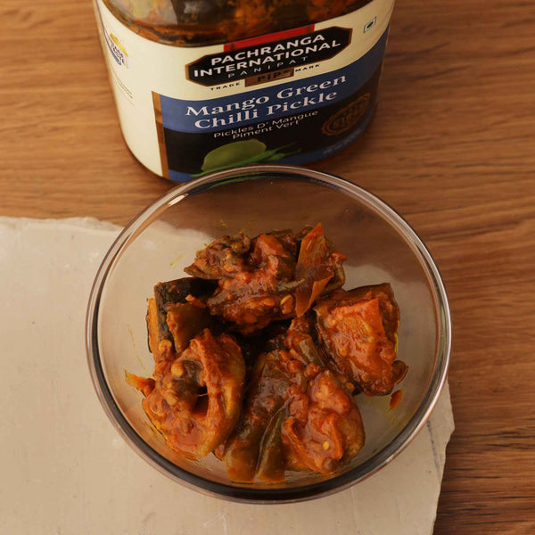 Mango Green Chilli Pickle - Pachranga International Pickles