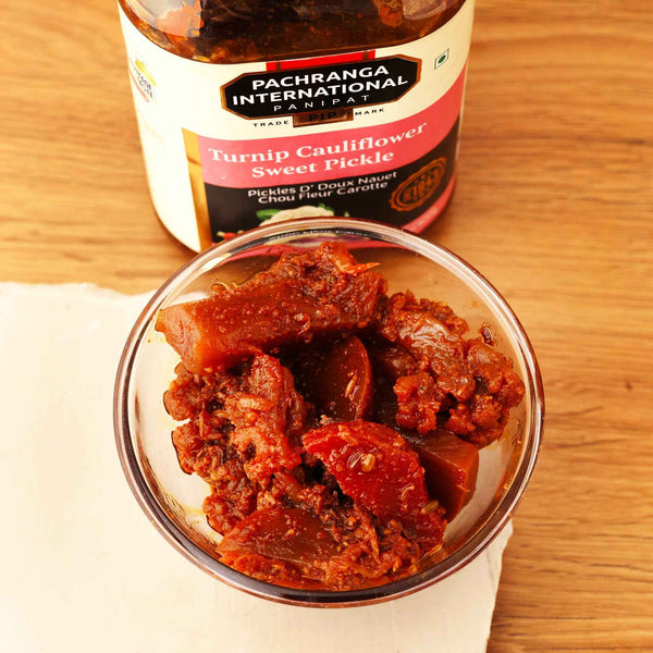 Turnip Cauliflower Sweet Pickle (Olive Oil) - Pachranga International Pickles