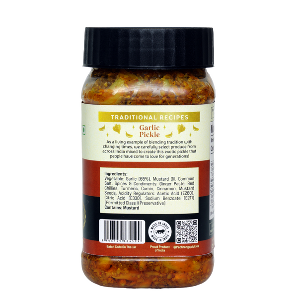 Garlic Pickle (Olive Oil) - Pachranga International Pickles