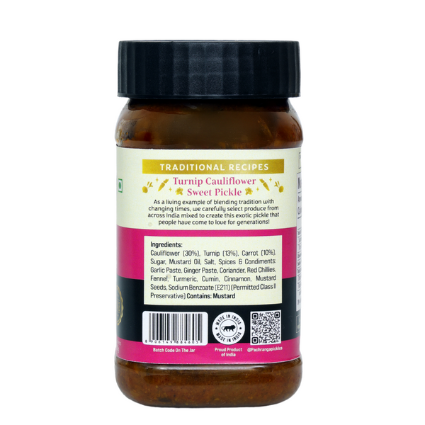 Turnip Cauliflower Sweet Pickle (Olive Oil) - Pachranga International Pickles