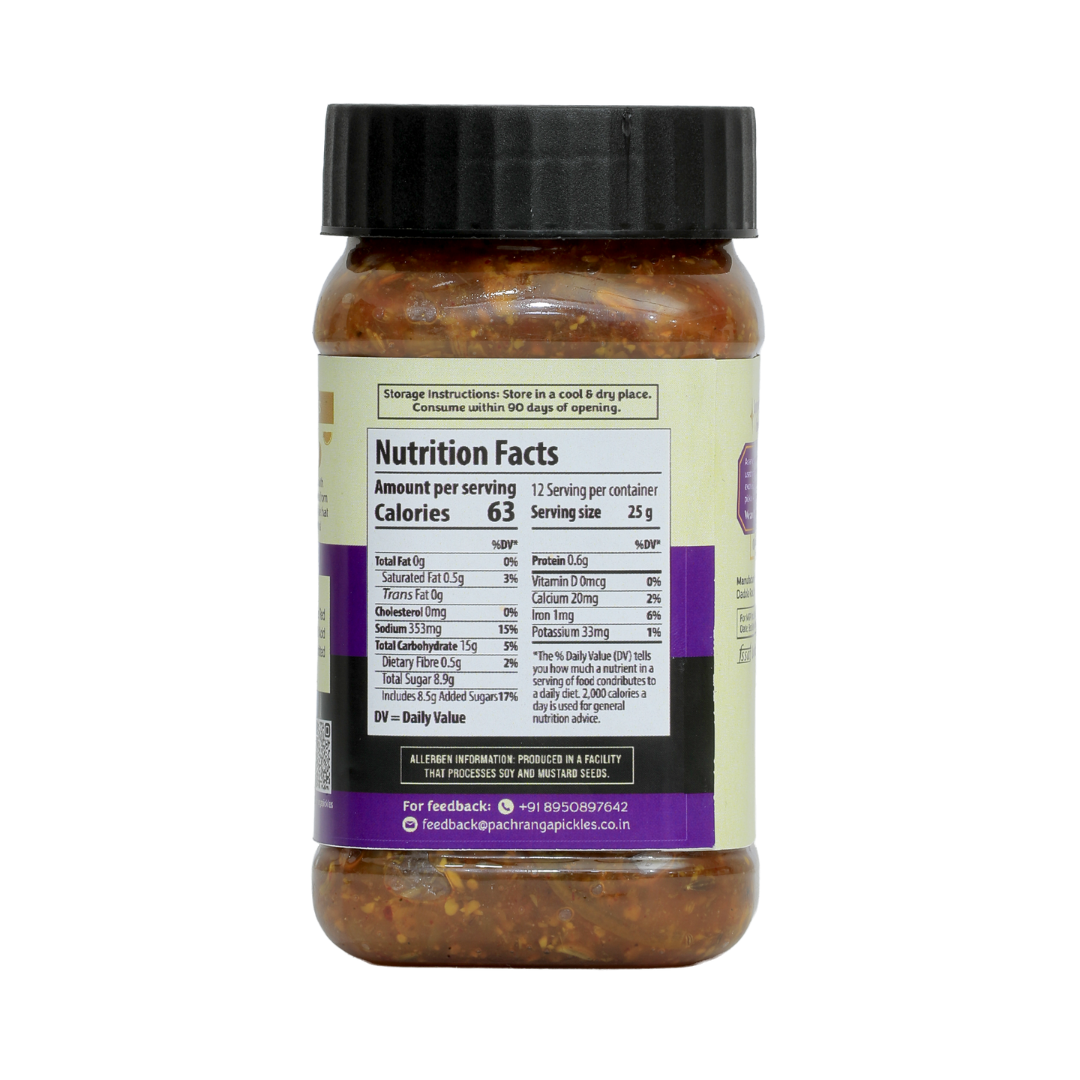 Lime Sweet Pickle (Olive Oil) - Pachranga International Pickles